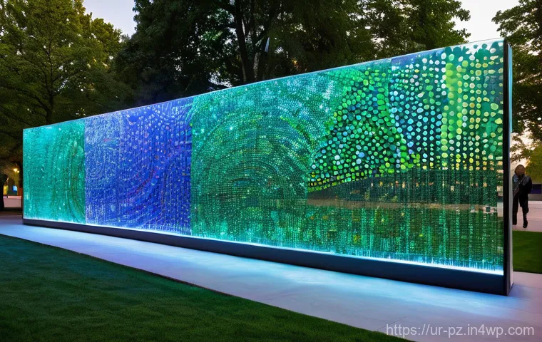생태 미술의 윤리적 고려사항 - A captivating outdoor art installation designed to be ephemeral, showcasing a large, beautiful arran...
